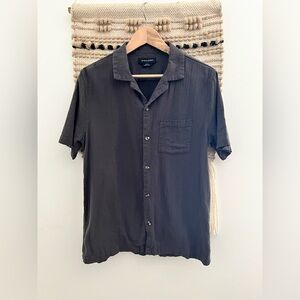 Cotton On Charcoal Casual Button-Down Shirt